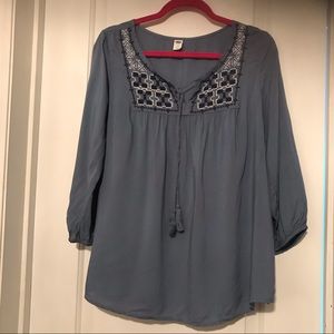 Old Navy embroidered top